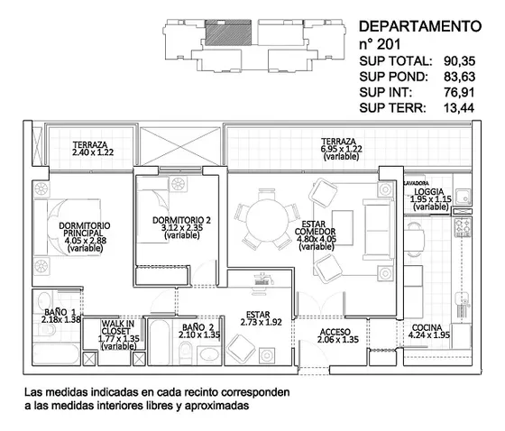Arriendo Departamento En La Reina  Sector Plaza Egaña