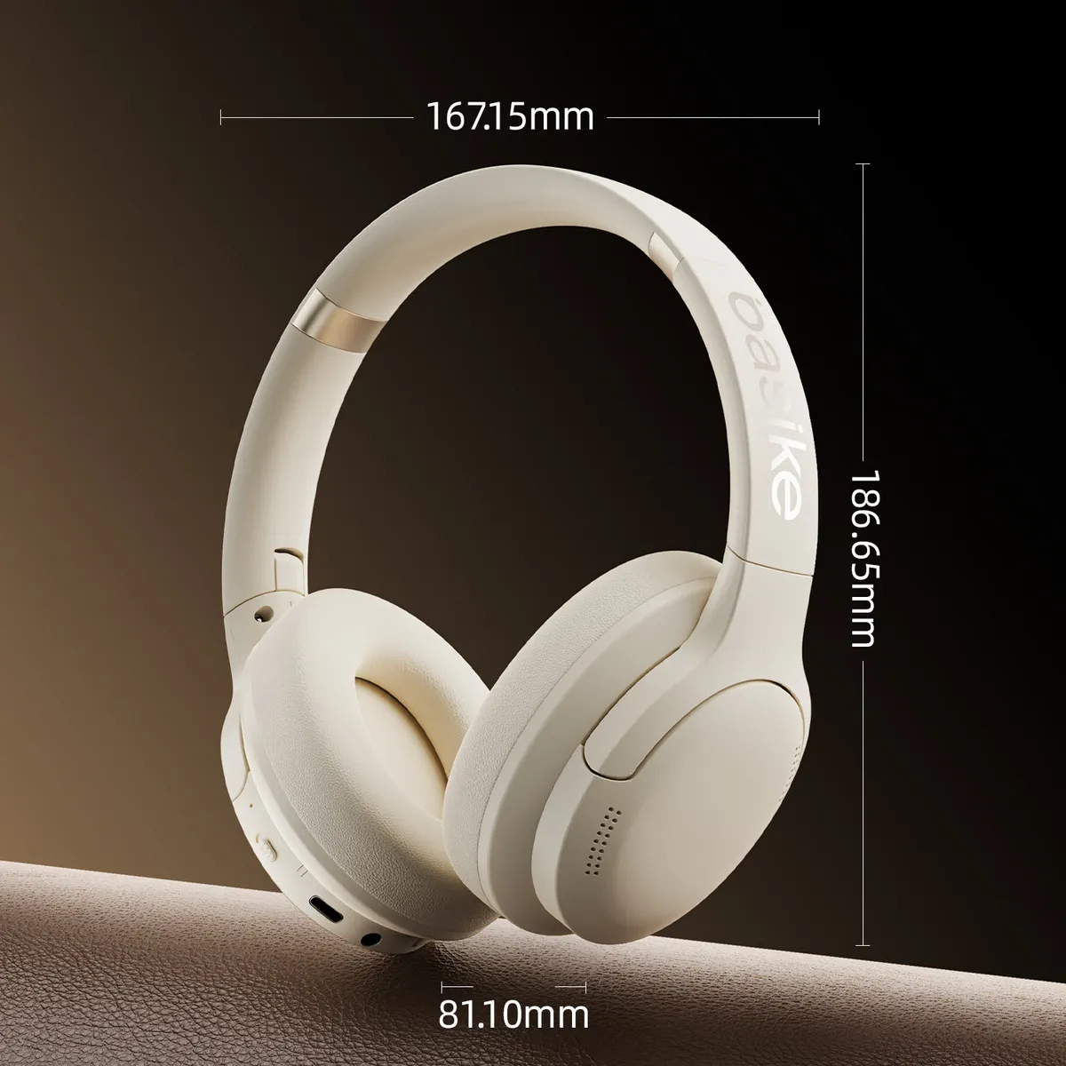 Headset Bluetooth Redução De Ruído Do Anc Hifi Com Microfone Cor Branco - Imagem 2