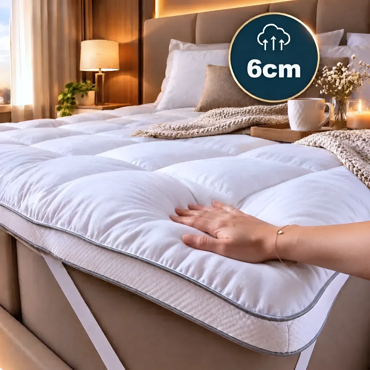 Pillow Top Casal 6cm + 1000g/m2 Original Appel Nobless Box