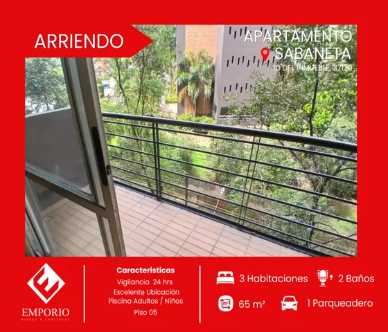 Arriendo Apartamento Sabaneta Parte Plana