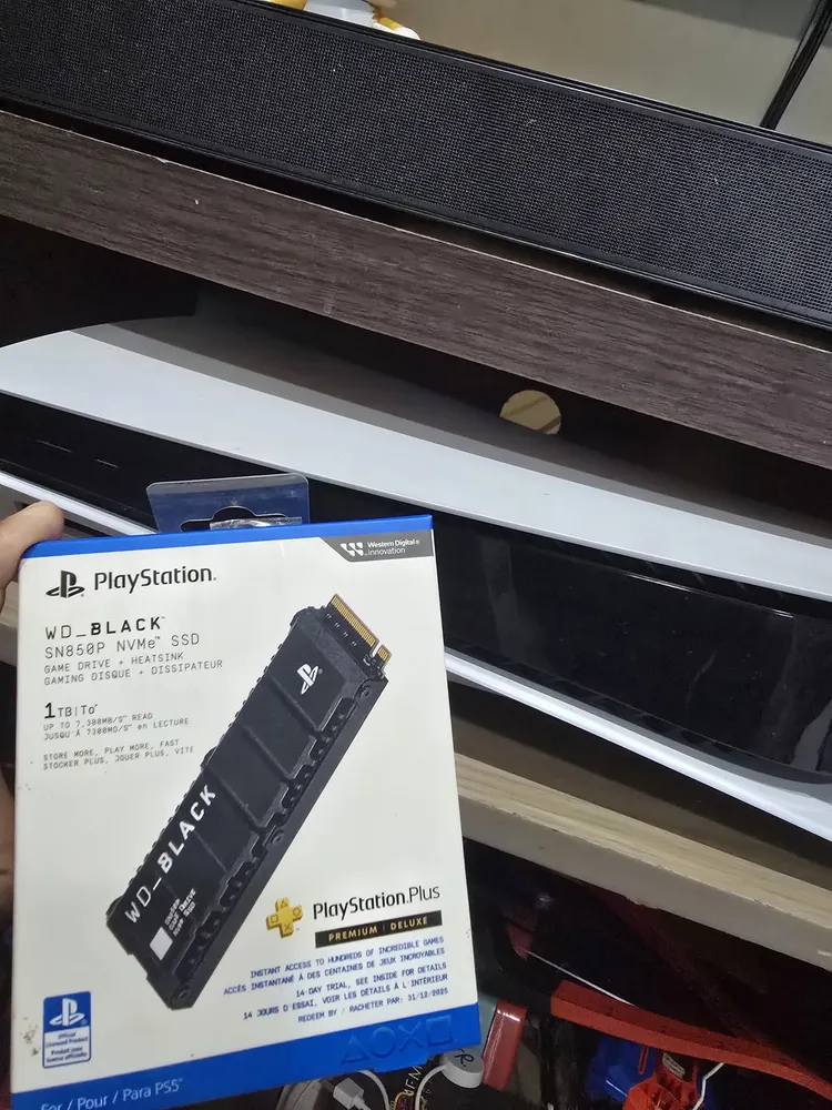 SSD M.2 NVMe Western Digital SN850P 1TB para PS5 com Dissipador