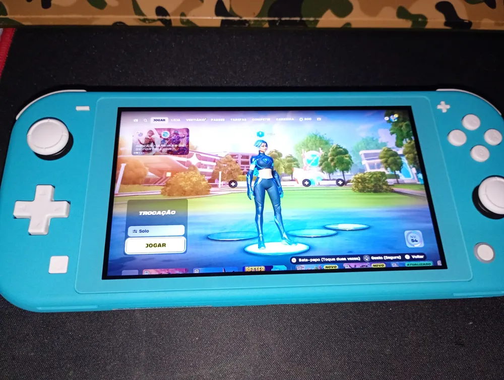 Console Nintendo Switch Lite 32gb Azul Turquesa Standard Tela 5,5