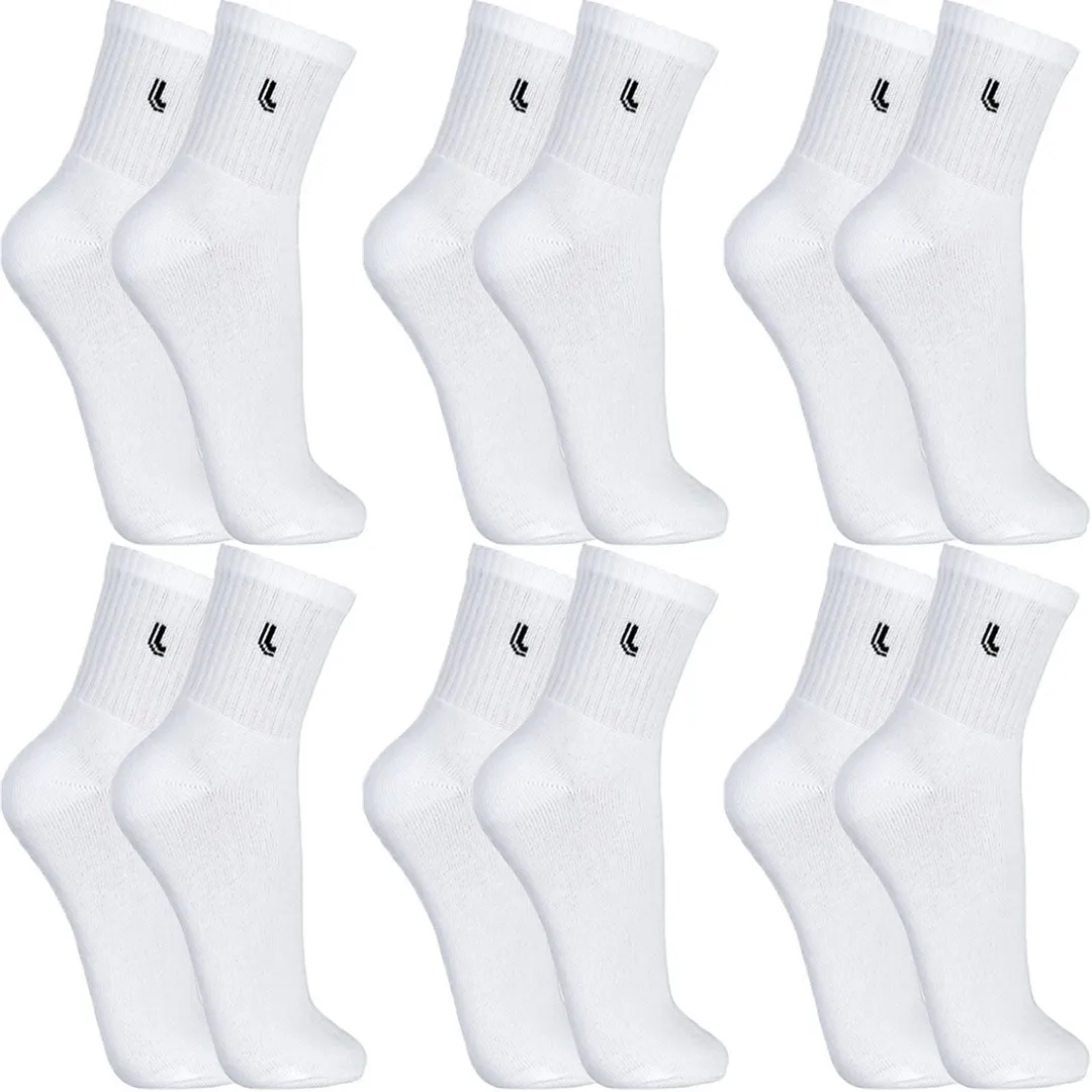 Kit 6 Pares Meias Lupo Cano Médio Alto Academia Original