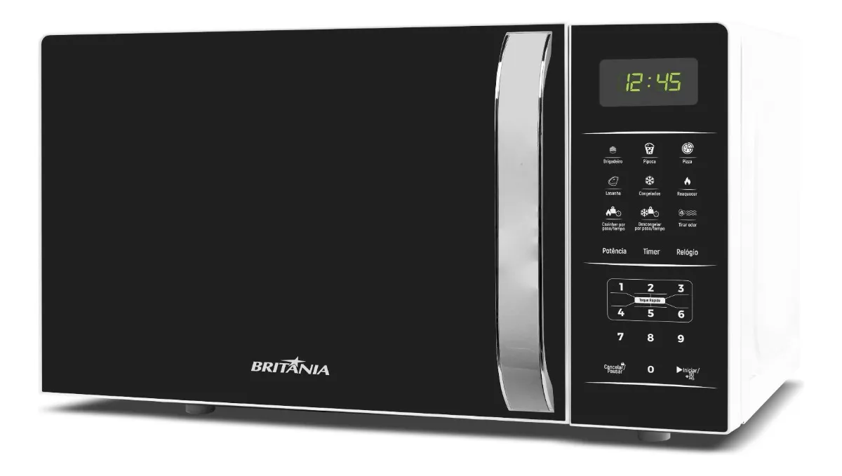 Micro-ondas Britânia Bmo23 De Preto 20l Branco