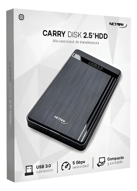 CARRY DISK SSD/HDD 2.5" SATA USB 3.0 NETMAK NM-CASE-3