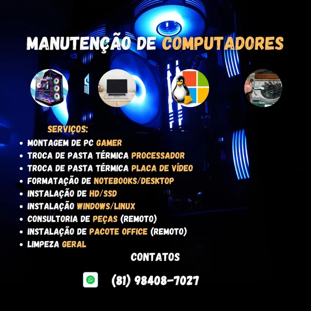 Montagem E Manuntenção De Computadores, Formatação E Office