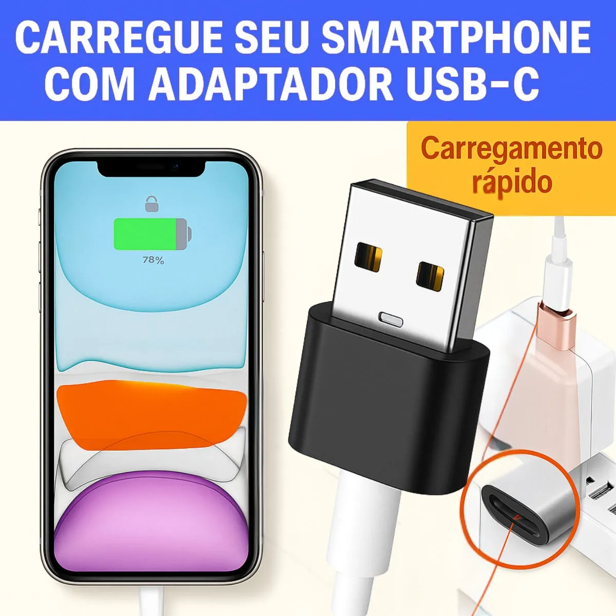 Adaptador USB-C para USB-A