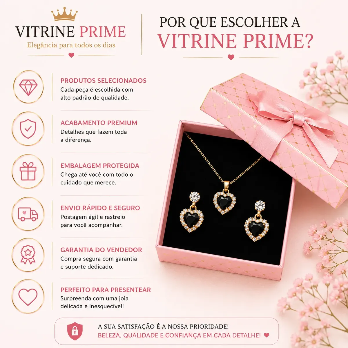 Conjunto Colar Brinco Zirconia Folheado A Ouro 18 K Presente — foto 10