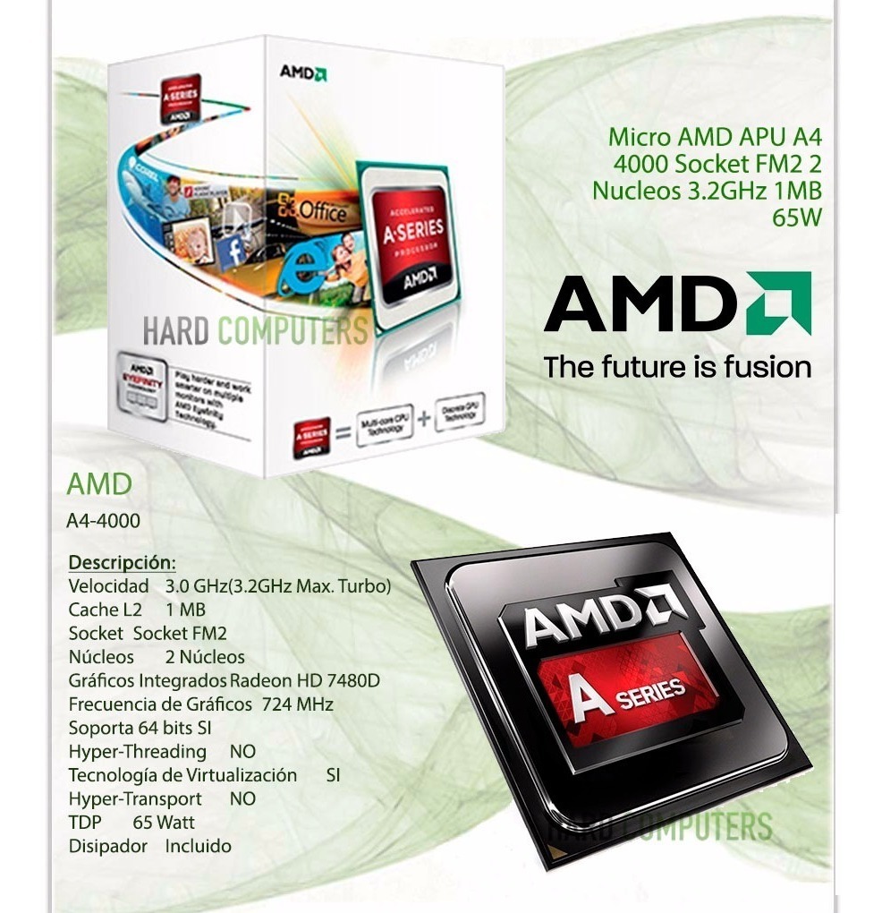 Procesador (apu) Amd A4-4000 | Mercado Libre
