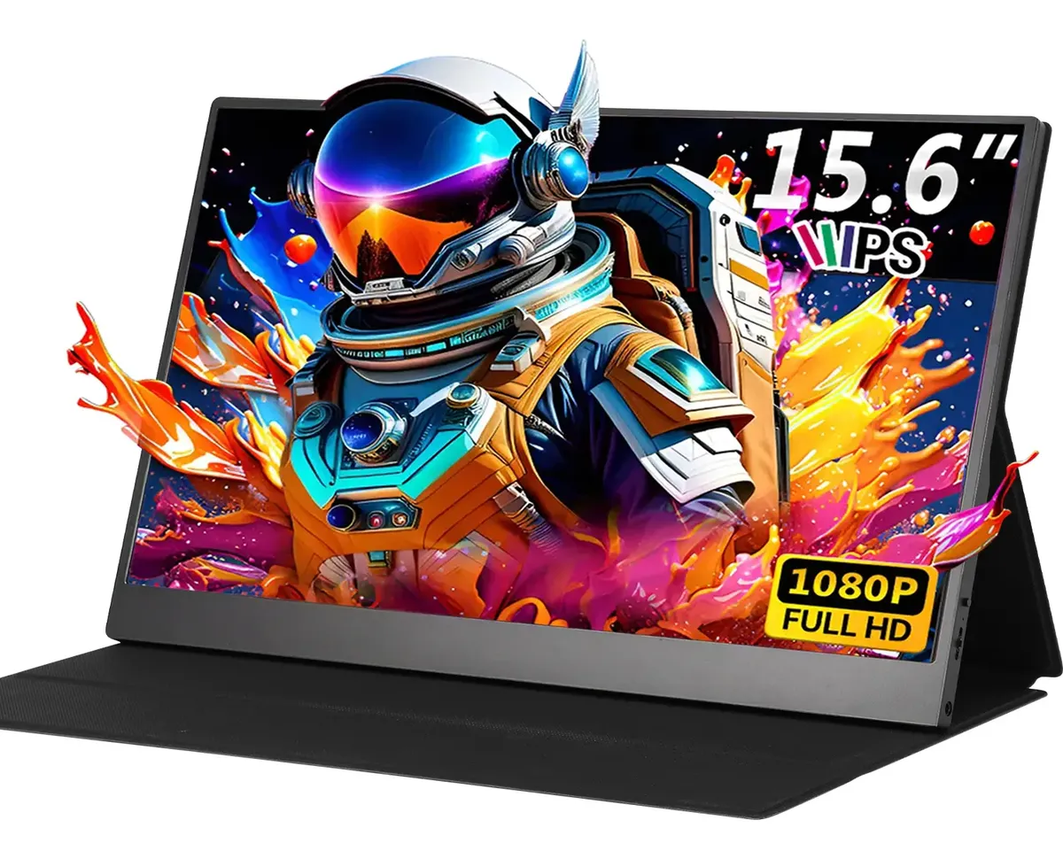 Monitor Portátil Genérico Gamer 15,6 1080p FHD IPS — HDMI, USB