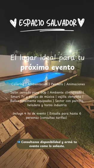 Salón De Eventos,casa Con Pileta Para Festejar!momentos Espe