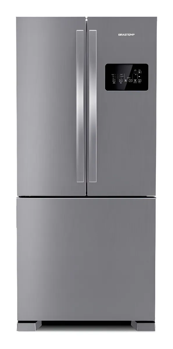 Geladeira Frost Free French Door Inverter Inox Brastemp BRO85AK