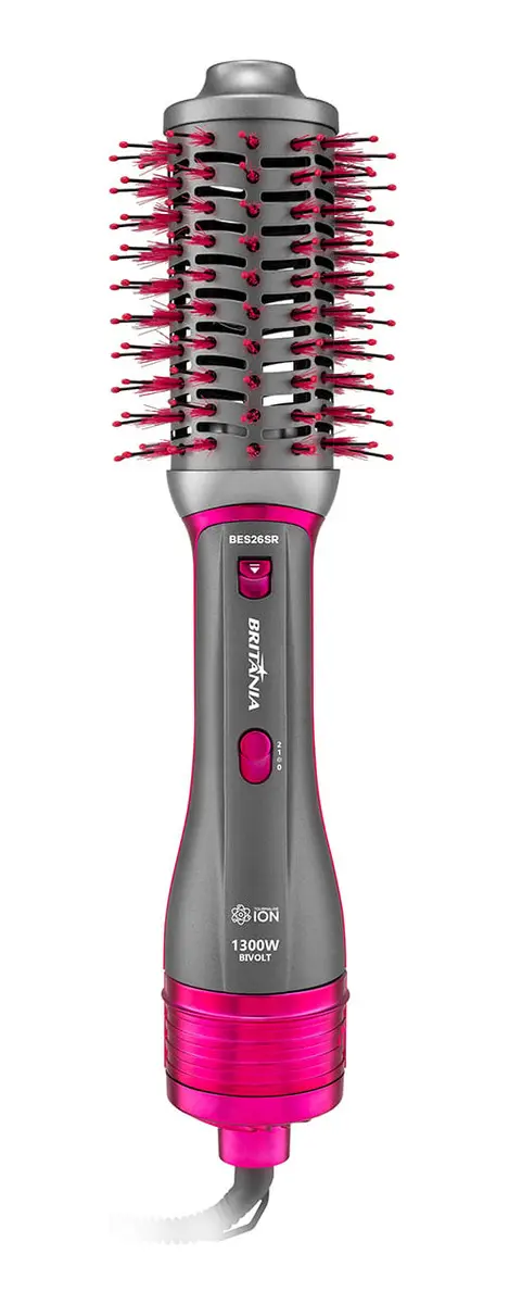 Escova Secadora Britânia 4 em 1 Cerâmica 1300W BES26SR Bivolt