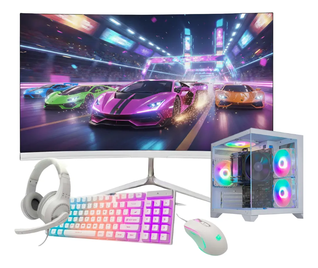 Pc Gamer Aquario I7 16gb Ram Ssd 480 Gt730 Tela 23 - Branco !