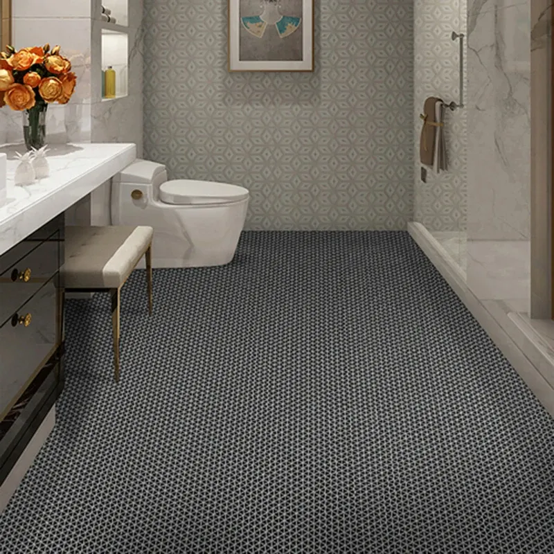 Tapete Antiderrapante Para Banheiro Box Piscina 1,00 X 0,60 Emborrachado Banho Idoso Premium Estrado Preto Ivalar - Imagem 2