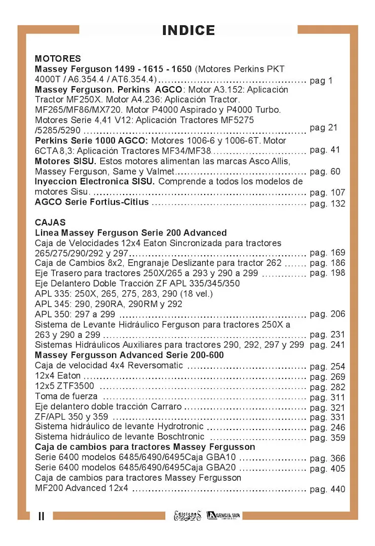 Manual de Servicio Motores y Cajas de Tractores MASSEY FERGUSON