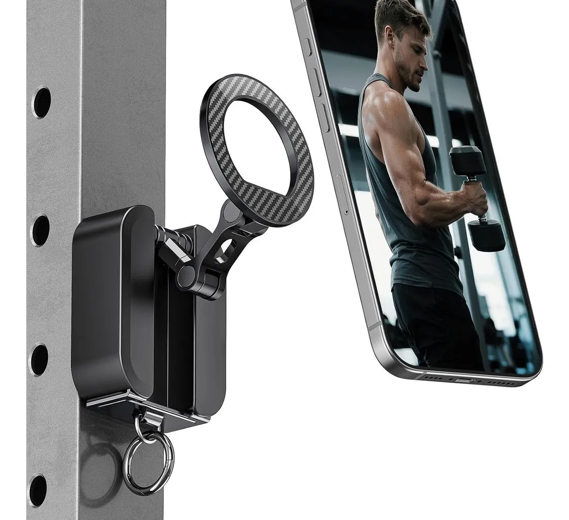 Suporte De Telefone Magnético 3 Em 1 Genérico Para Academia