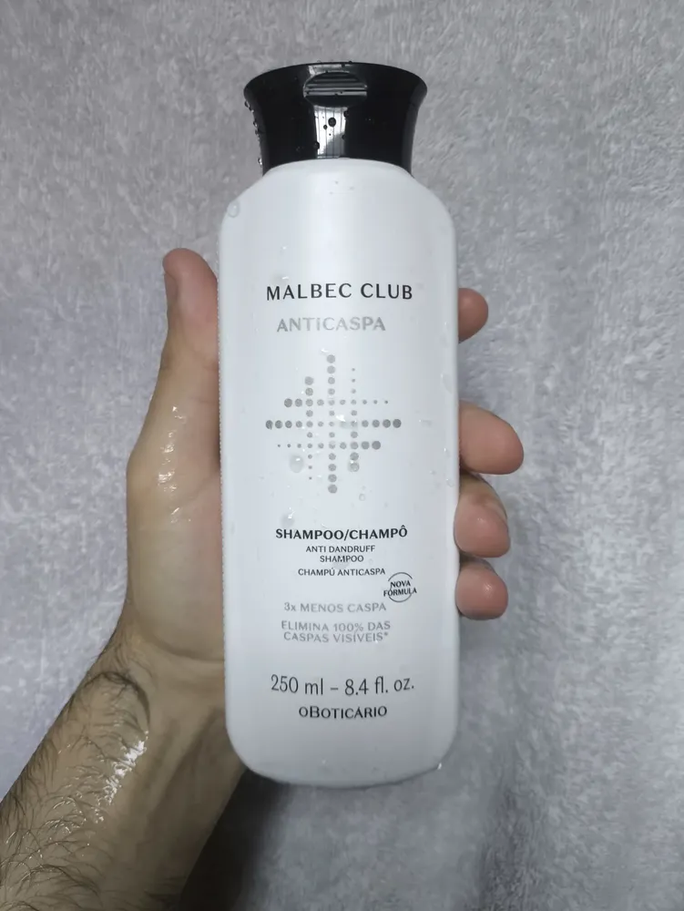 Shampoo Masculino Anticaspa Malbec Club 250ml O Boticário