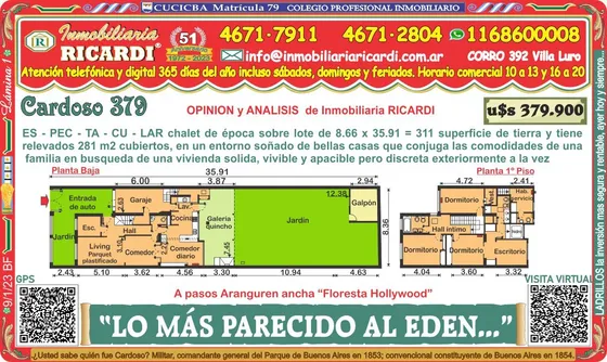 Lo Mas Parecido Al Eden...es-pec-ta-cu-lar Chalet Con Jardin