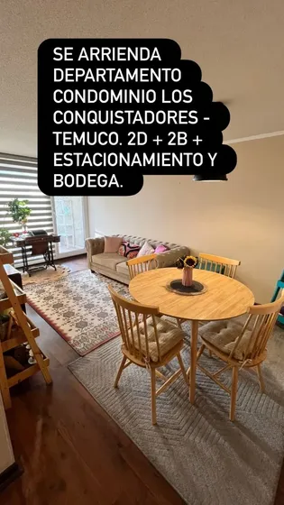 Arriendo Departamento Cond Los Conquistadores Temuco