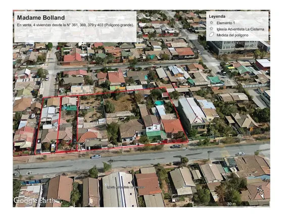 Se Venden 810 M2 Terreno+ Casa /bolland -metro La Cisterna