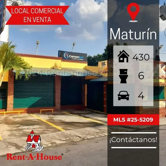 En Venta Excelente Local Comercial Ubicado En Maturín