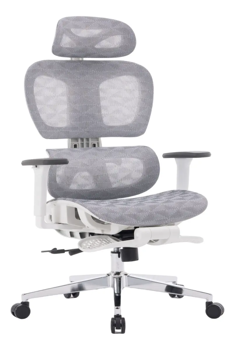 Cadeira Escritório Ergonômica Executiva Premium Sensetup Cosy T03 Cor Branco Material do estofamento Mesh