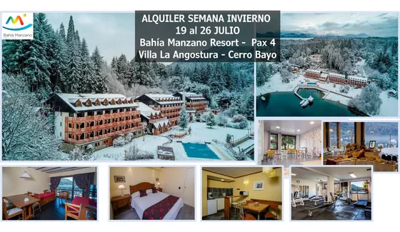 Bahía Manzano Alquiler Pax 4 Vacaciones Invierno 2025