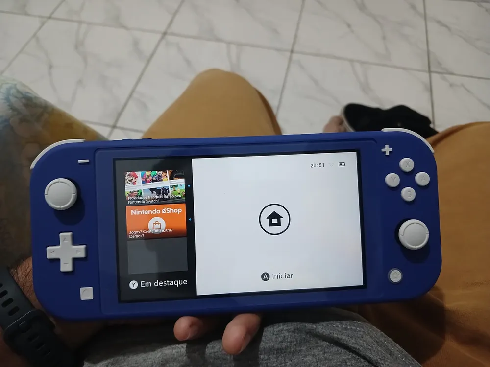 Console Nintendo Switch Lite Azul 32gb - Imagem 4