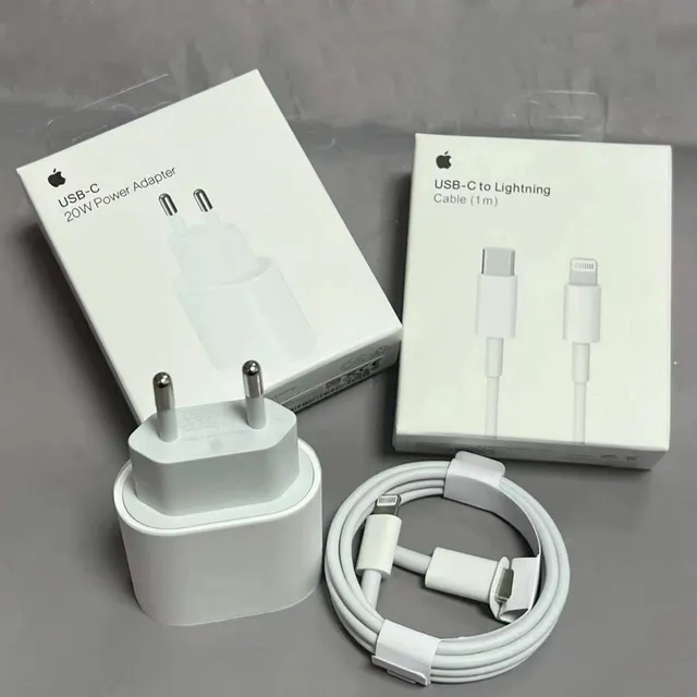 Cargador iPhone 20w Usb-c + Cable Lightning Original Nuevo 