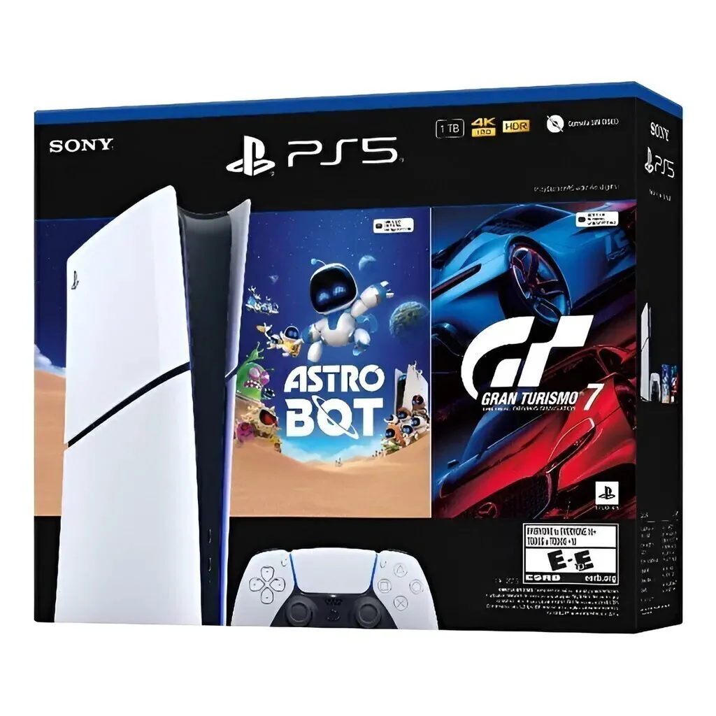 Console PlayStation 5 Slim Digital - Pacote Astro Bot e Gran Turismo 7