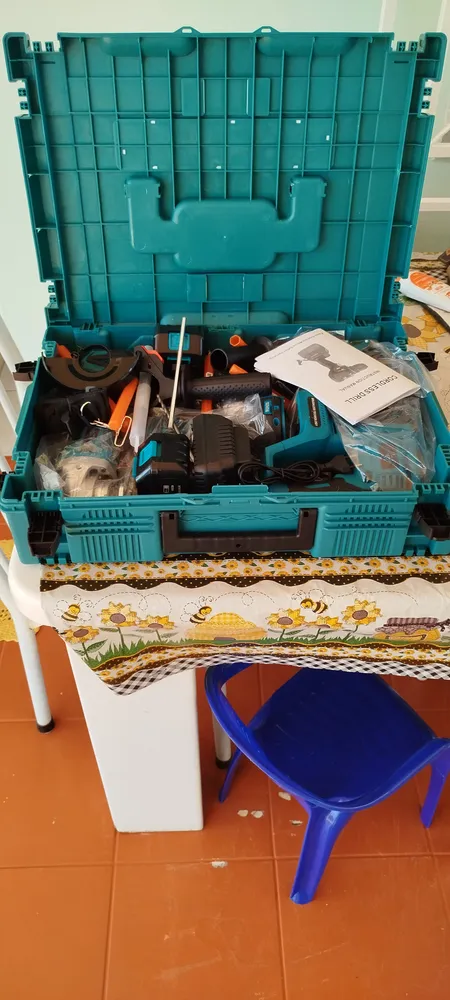 Kit Maleta 4 Ferramentas Multifunções Bateria 21v Brushless - Imagem 2