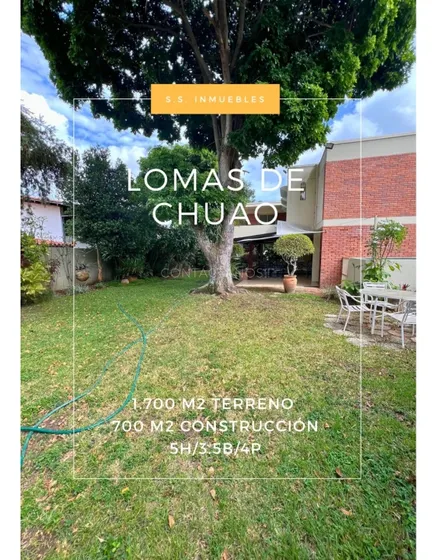 Se Vende Casa 600m2 Lomas De Chuao 4344