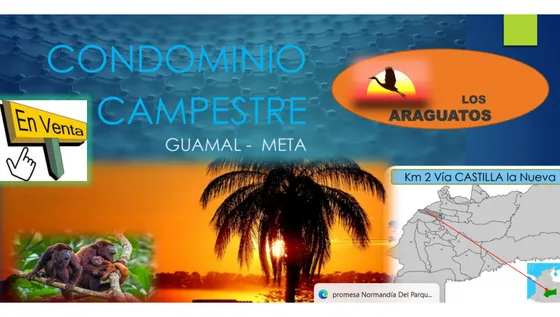 Acsi 1140. Lote En Venta, Condominio Campestre Guamal Meta