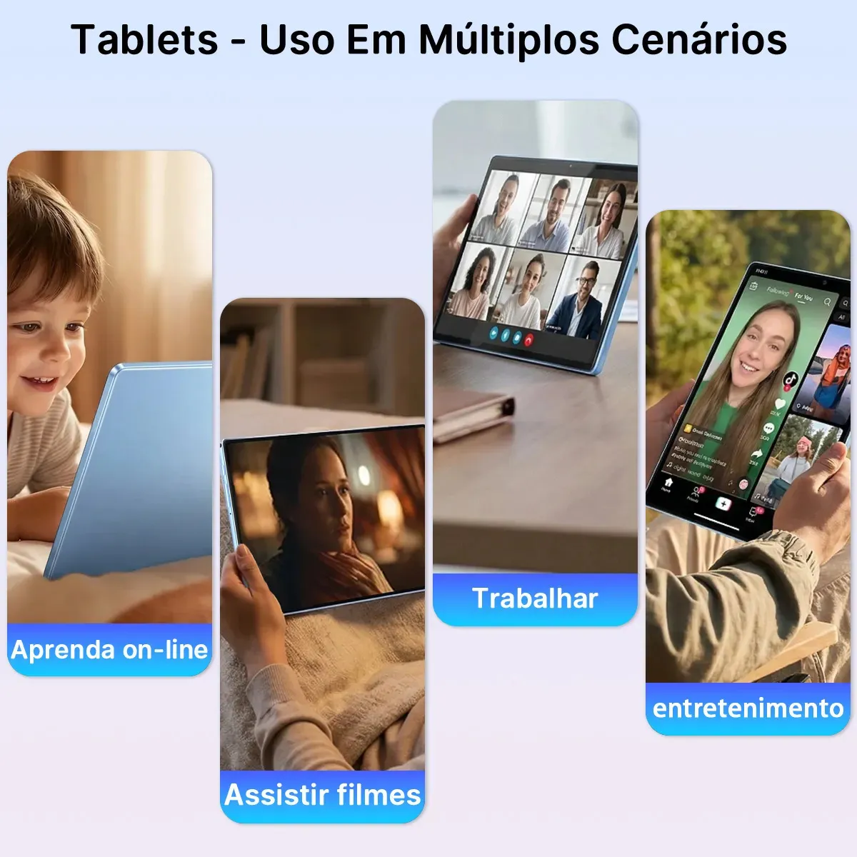 Tablet Hancdon S12 Android 15 12GB RAM 512GB Memória 11,6" Dual SIM Wi-Fi Kit Completo Com Teclado Mouse e Caneta Cor Cinza