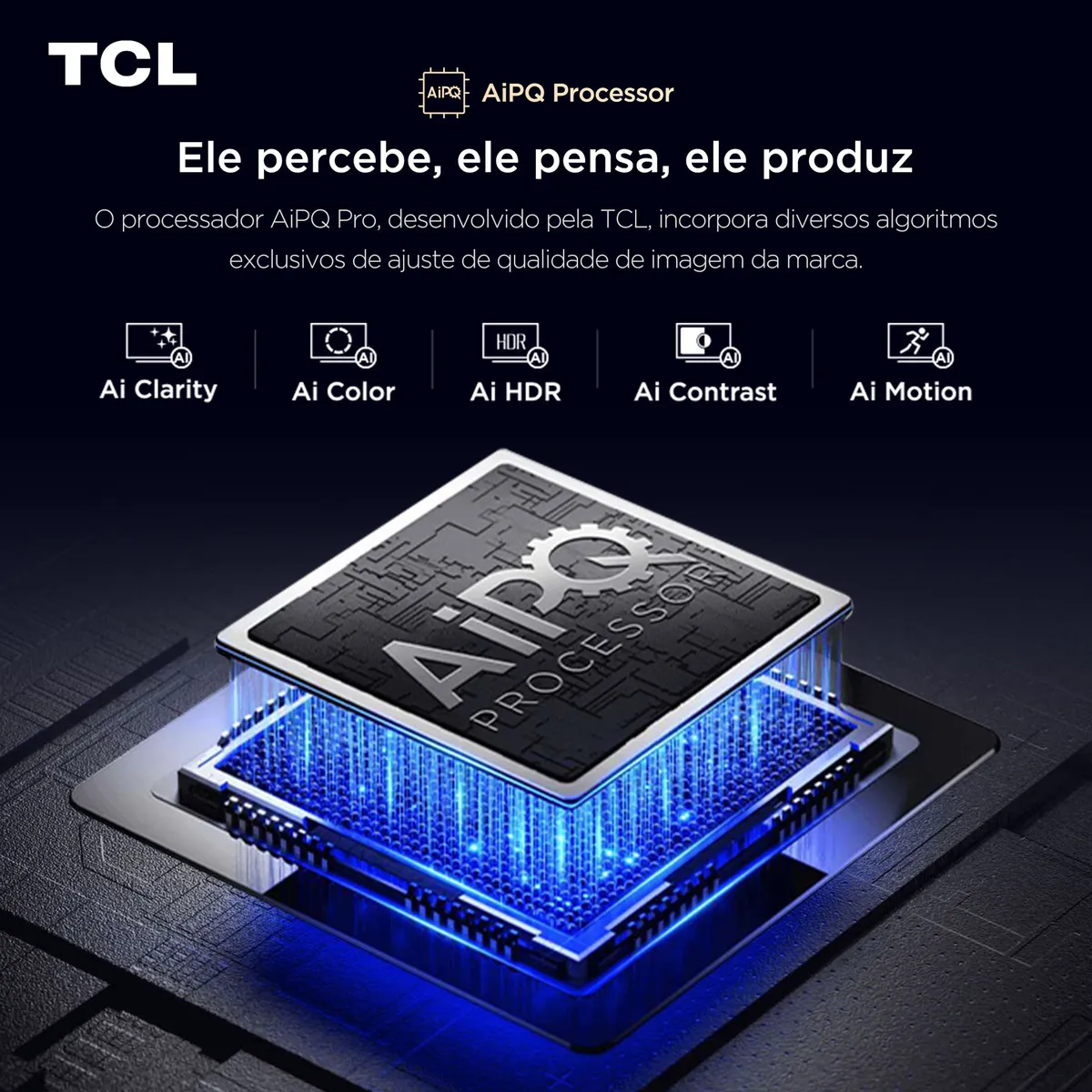 Smart TV TCL 55 Polegadas QLED 4K P7K WiFi Bluetooth Google TV HDR10+ Dolby Atmos Dolby Vision 55P7K - Imagem 4