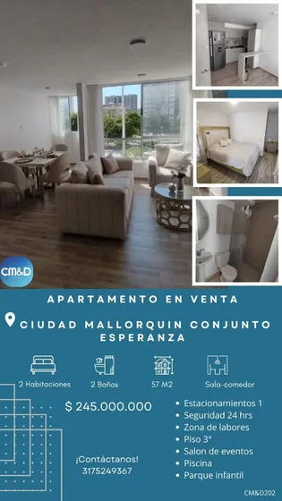 Apartamento En Venta En Conjunto Speranza Ciudad Mallorquin