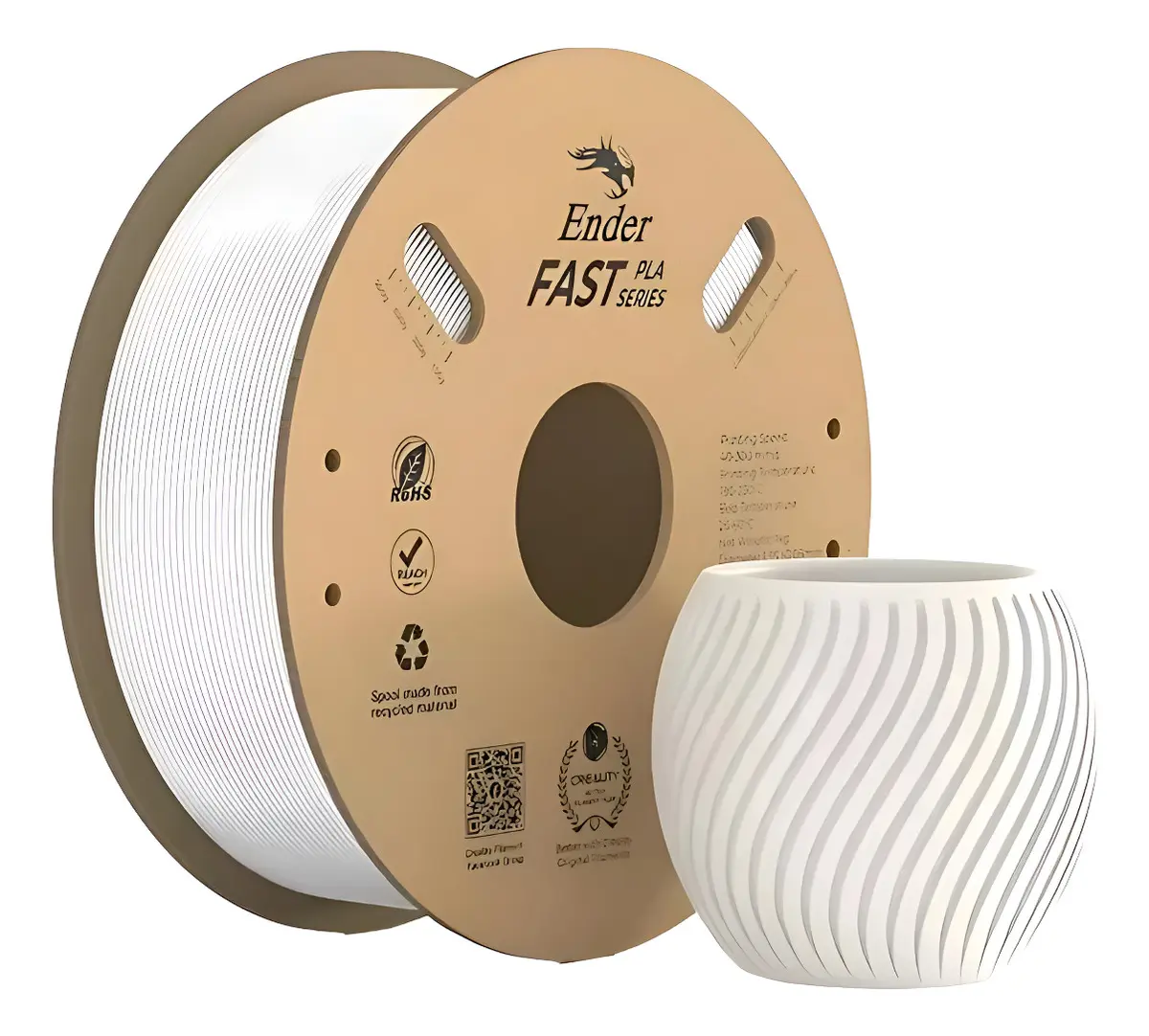 Creality Ender Fast PLA 1.75mm 1kg — Branco