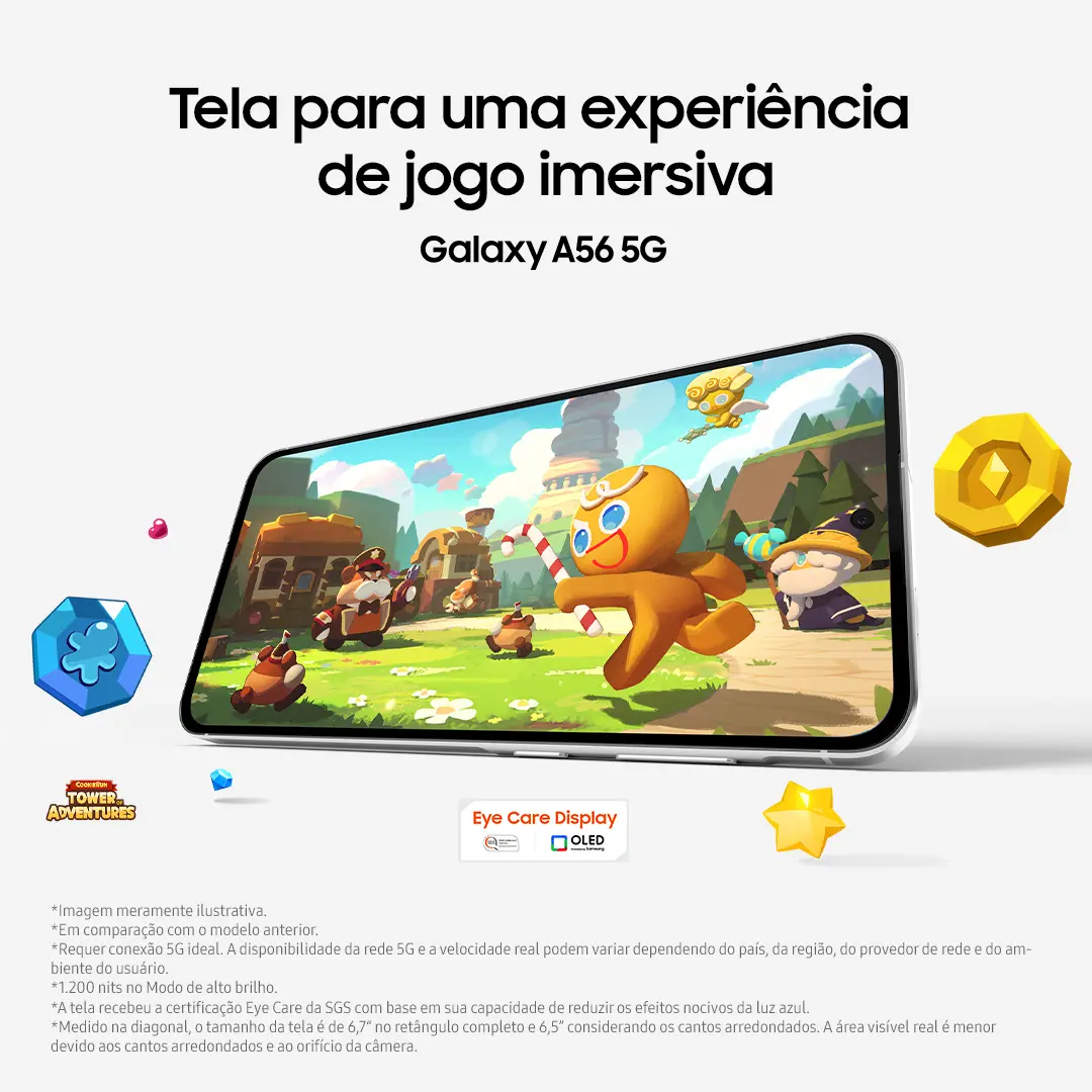 Celular Samsung Galaxy A56 5g 128gb 8gb Ram Preto - Imagem 3