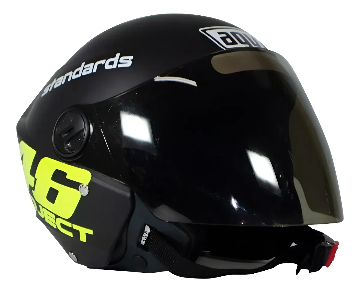 Capacete Aberto Protork Personalizado Project 46 Vis. Fume