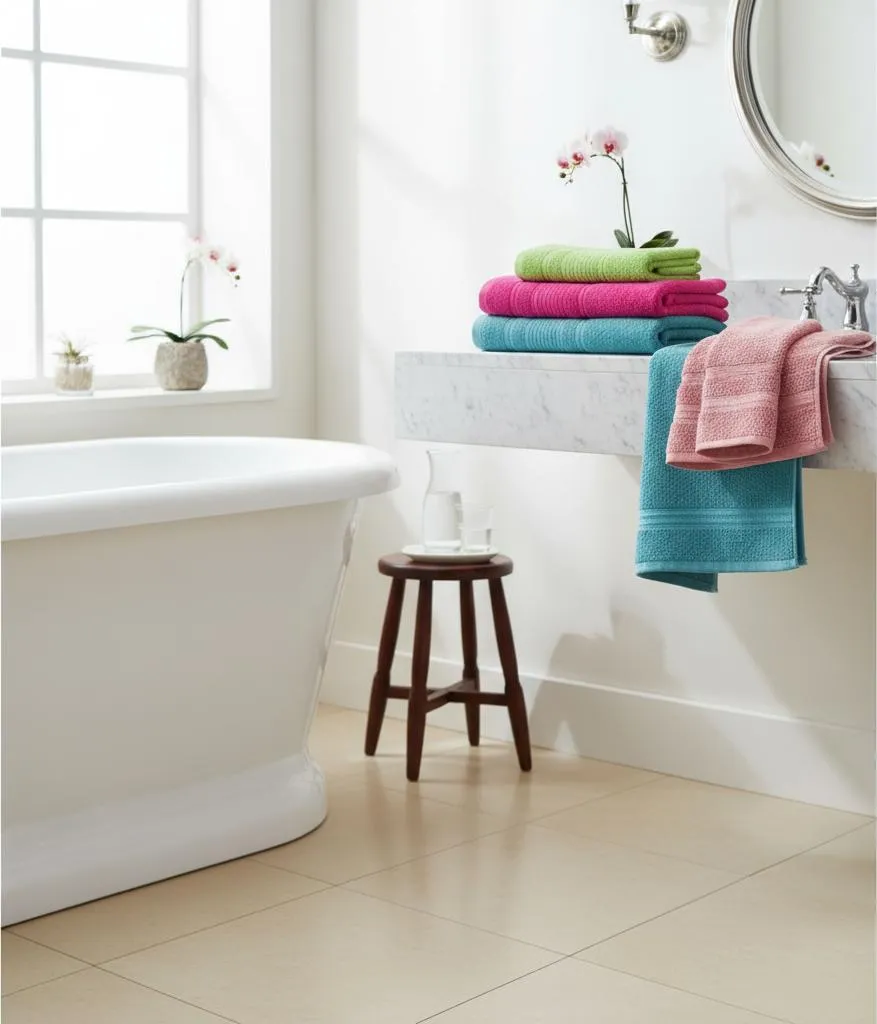 Kit C/ 5 Toalha De Banho Gigante 80x1,50 Atacado+cor-sortida Multicolorido Lisa - Imagem 3