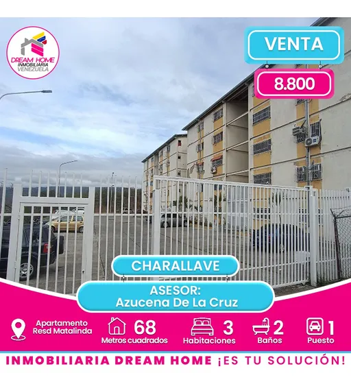 Apartamento En Venta   Parque  Res. Matalinda 3ª3- Charallave