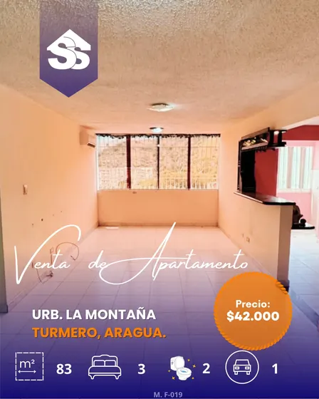 Inmobiliass C. A. Vende En Planta Baja Se Vende Apartamento En Turmero, Urbanización La Montaña. Edificio Con Malla Antisísmica, No Fue Afectado, Luz Verde Para Habitar.