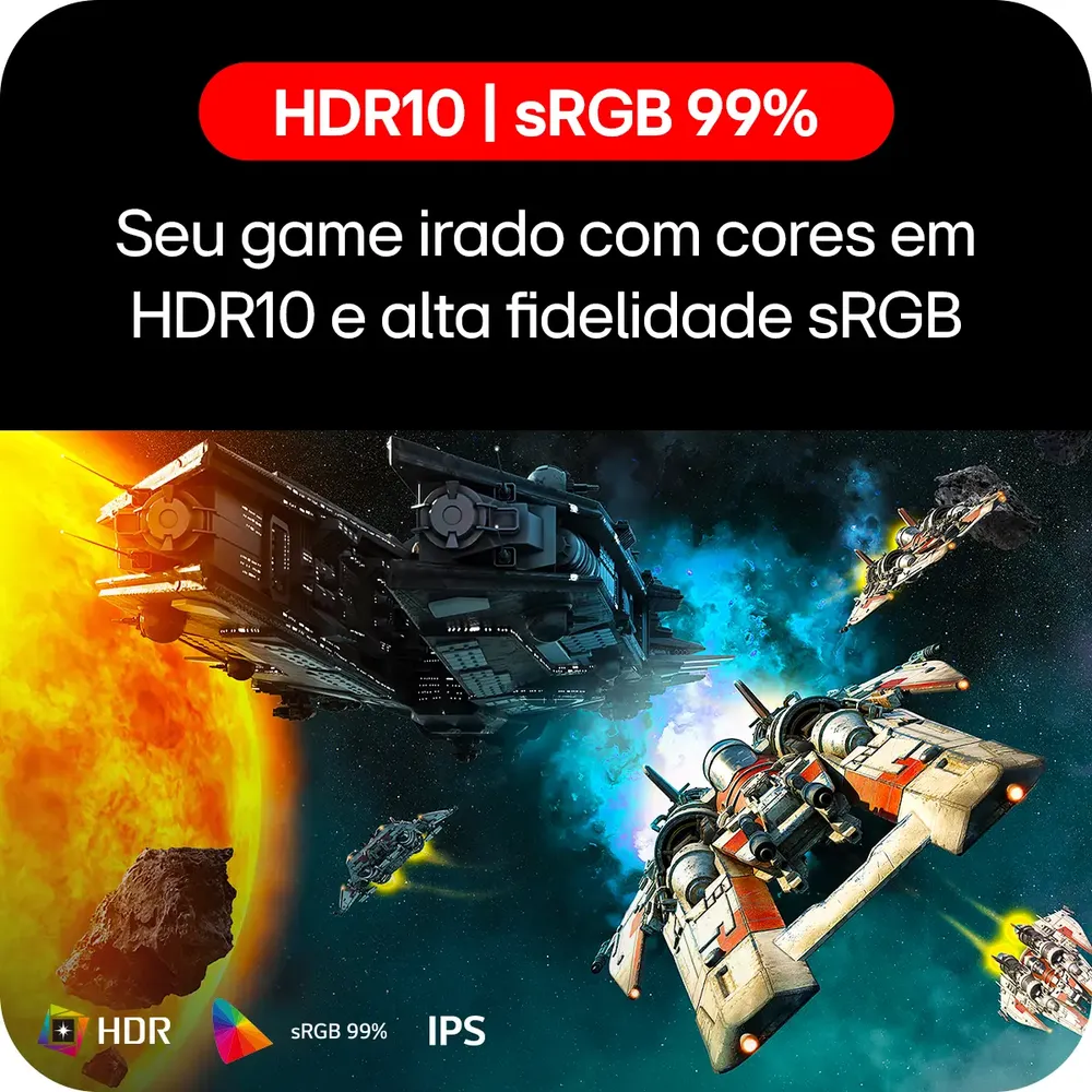 Monitor LG Ultragear 27g411a-b 27 ,fhd, 144hz, 1ms (mbr), Nvidia G-sync, Amd Freesync, Hdr10 Preto 127/220v