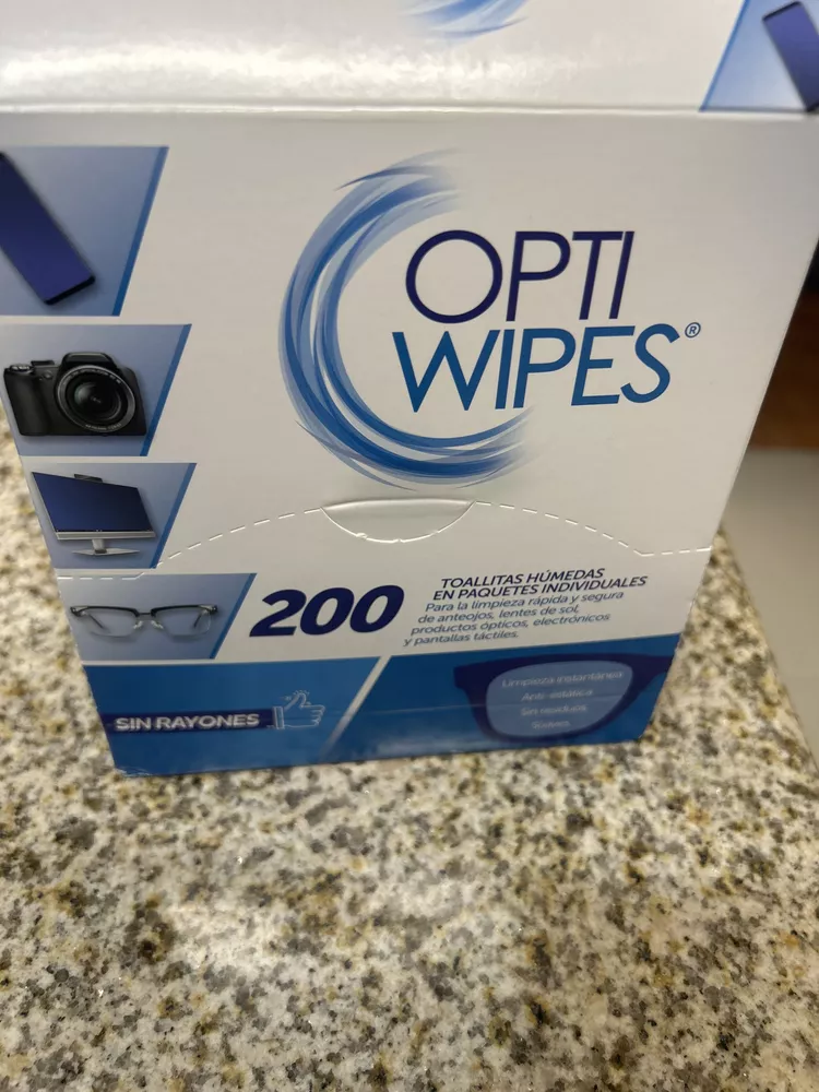 Lens Wipes Toallitas para lentes 200 pzas