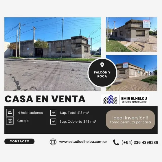 Propiedad Ideal Inversion En Falcon Y Roca Retasada!!!