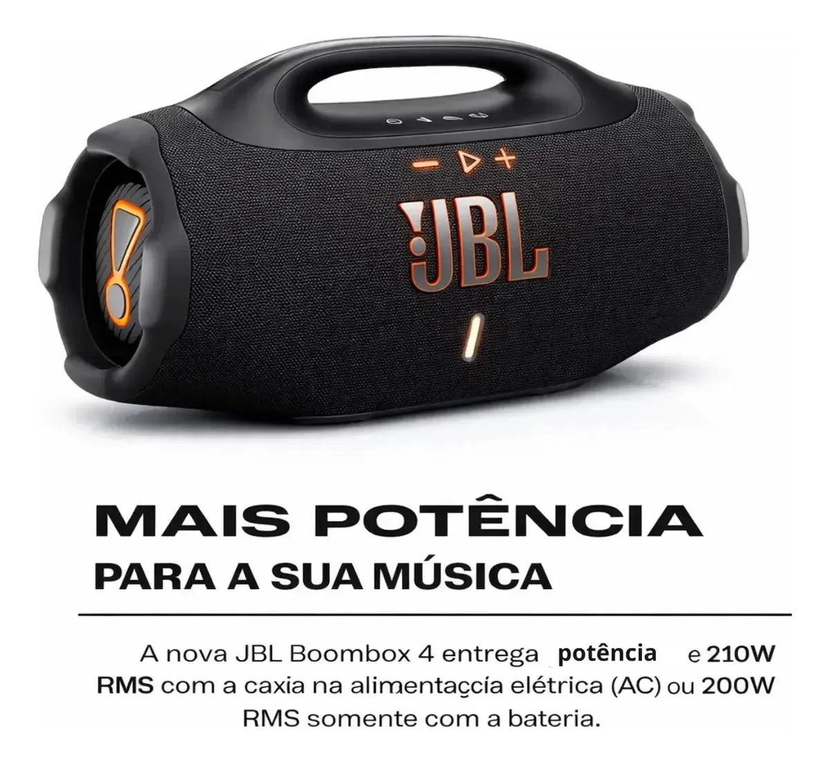 Caixa de Som JBL Boombox 4 Bluetooth 210W IP68