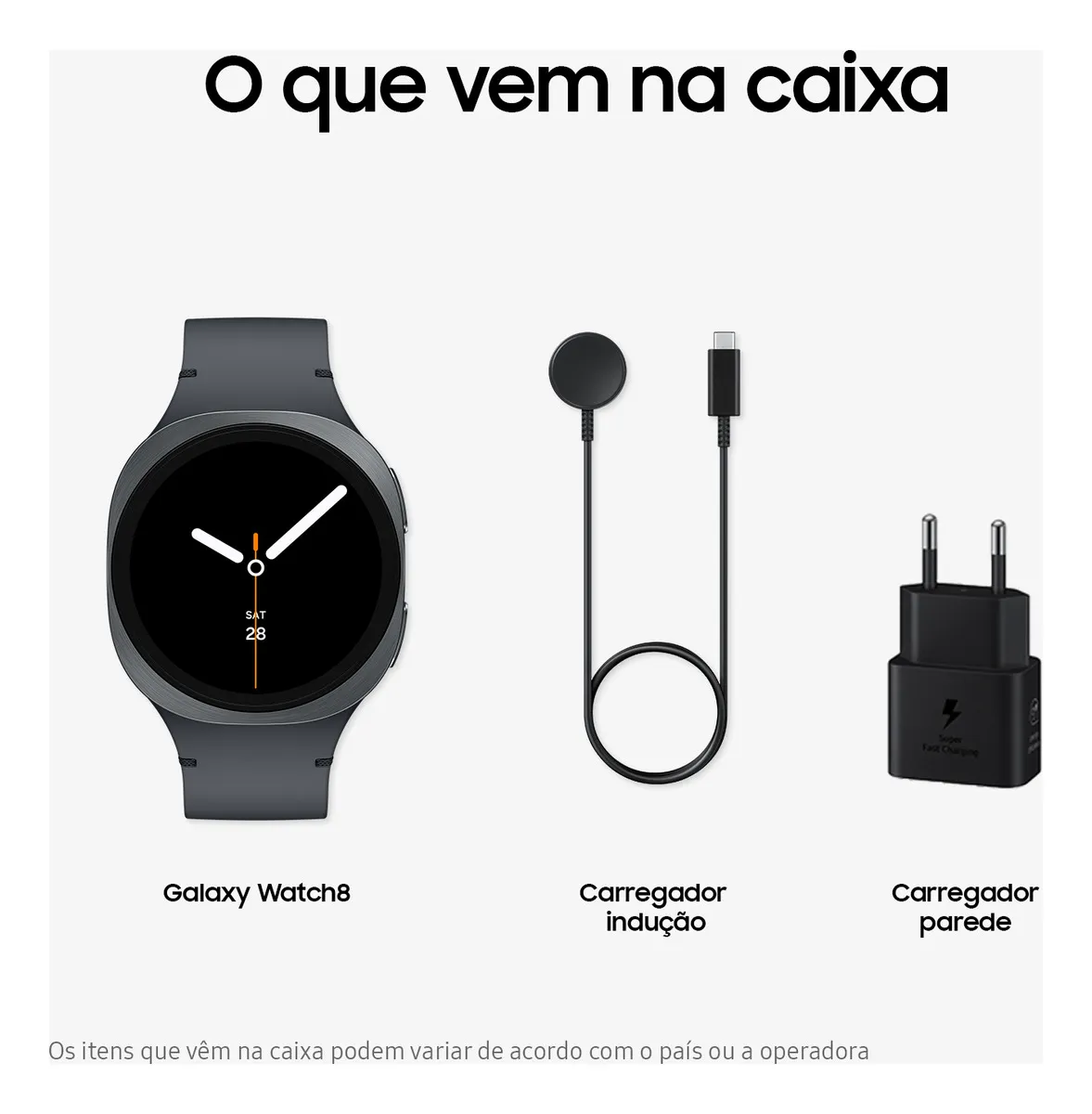 Samsung Galaxy Watch8 Smartwatch 44mm Bt, Galaxy Ai Branco Milanês Cinza-escuro Cinza-escuro - Imagem 3