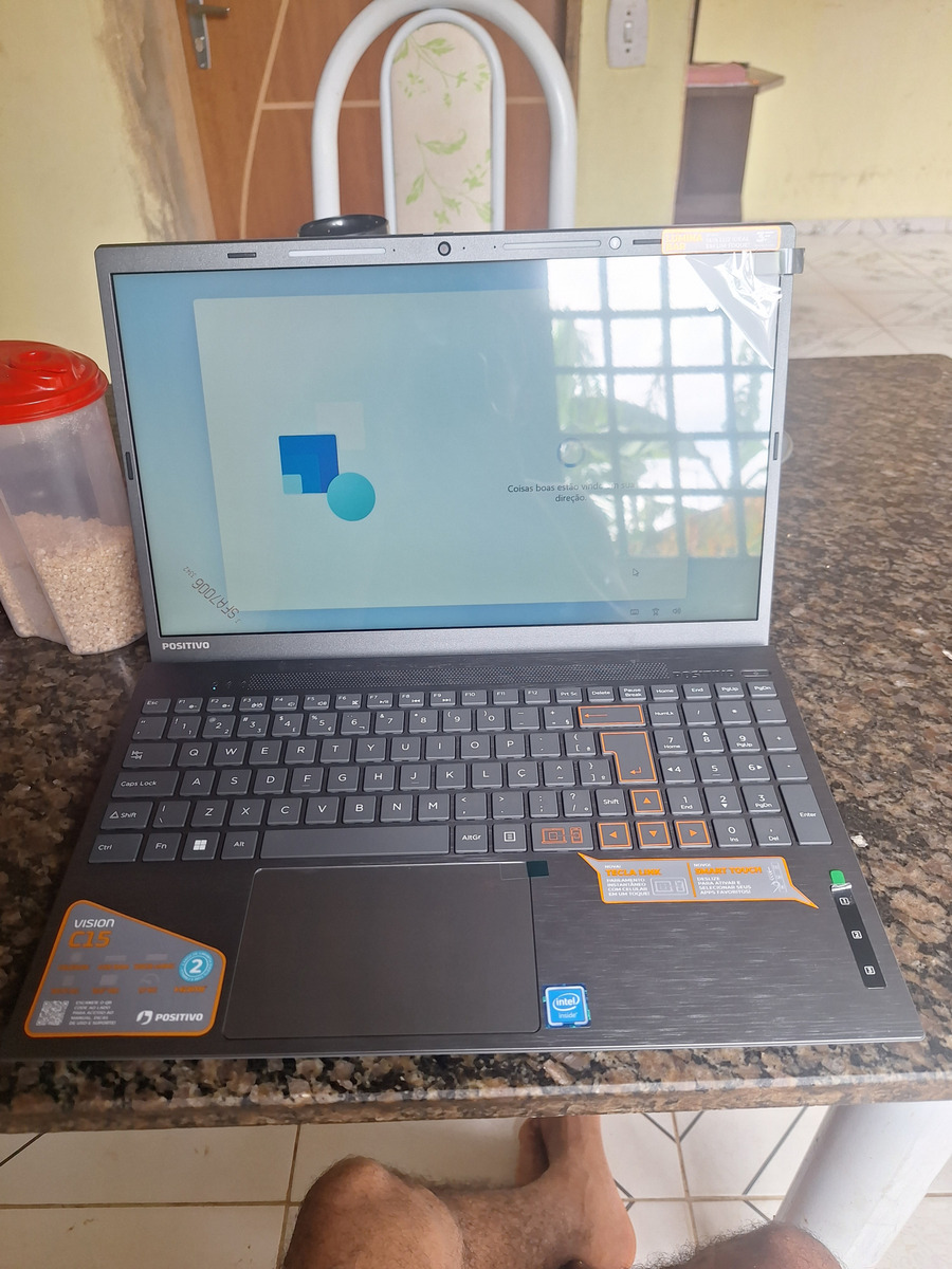 Notebook Positivo Vision C15 Lumina Bar Celeron 4gb 128gb Emmc Tela 15 Hd Antirreflexo Windows 11 Tecla Link Cinza