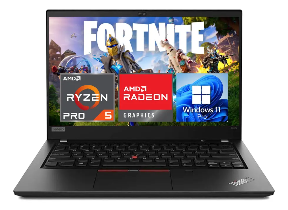 Lenovo Thinkpad T495 Ryzen 5 Pro 3500u con gráficos Amd Radeon de 8 GB de RAM 256 GB SSD Windows 11 Pro 14 Full HD 1080p portátil para juegos y negocios - Excelente (Reacondicionado)